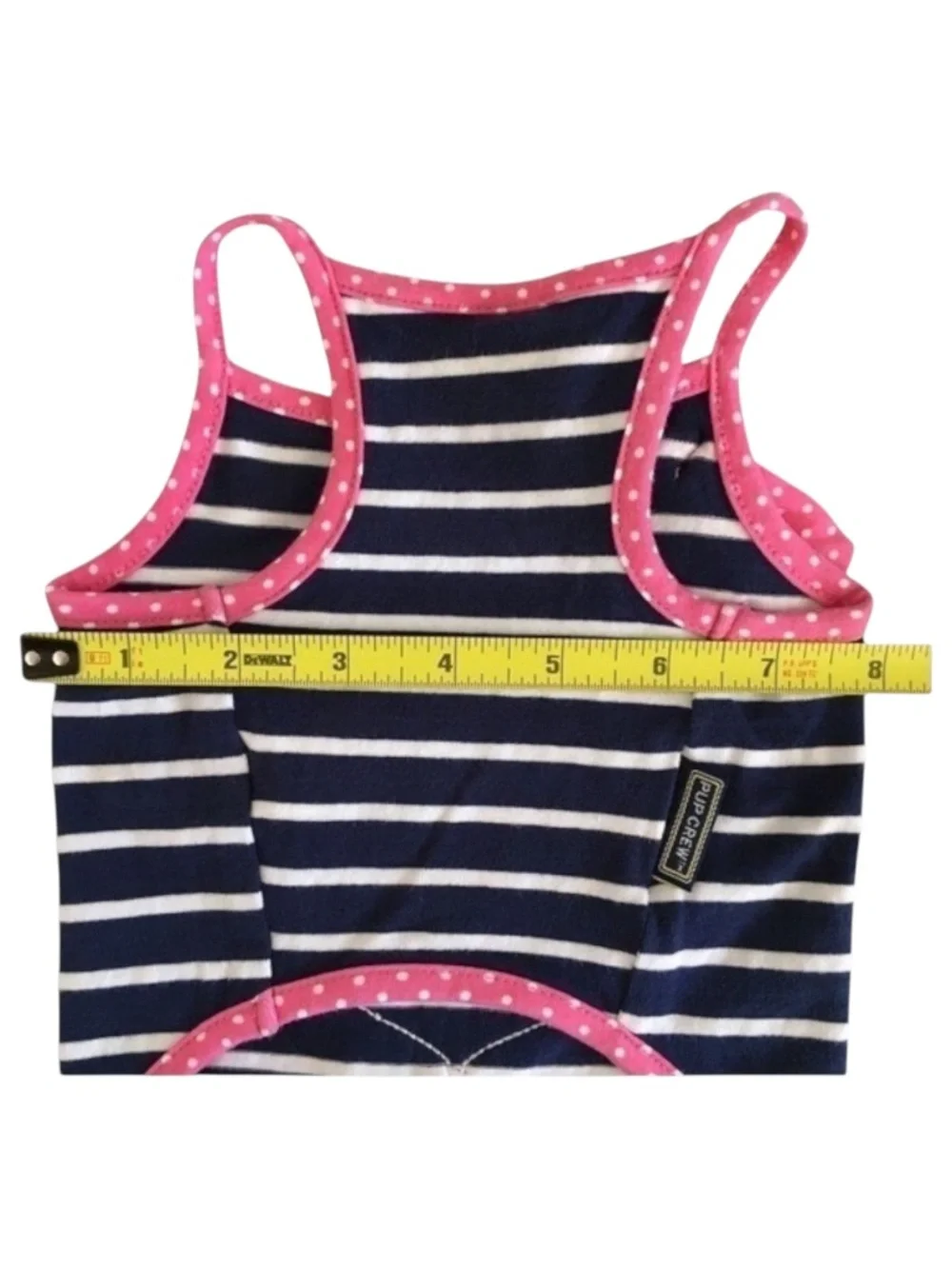 Pup Crew Petco Navy Striped Anchor Dog Shirt Size S